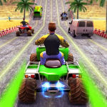 ATV Quad Bike Traffic Rider