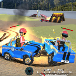 Image Demolition Cartoon Car Crash Derby